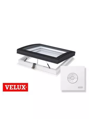 Velux Gebogen Glas Lichtkoepel elektrisch ISD 1093 CVU